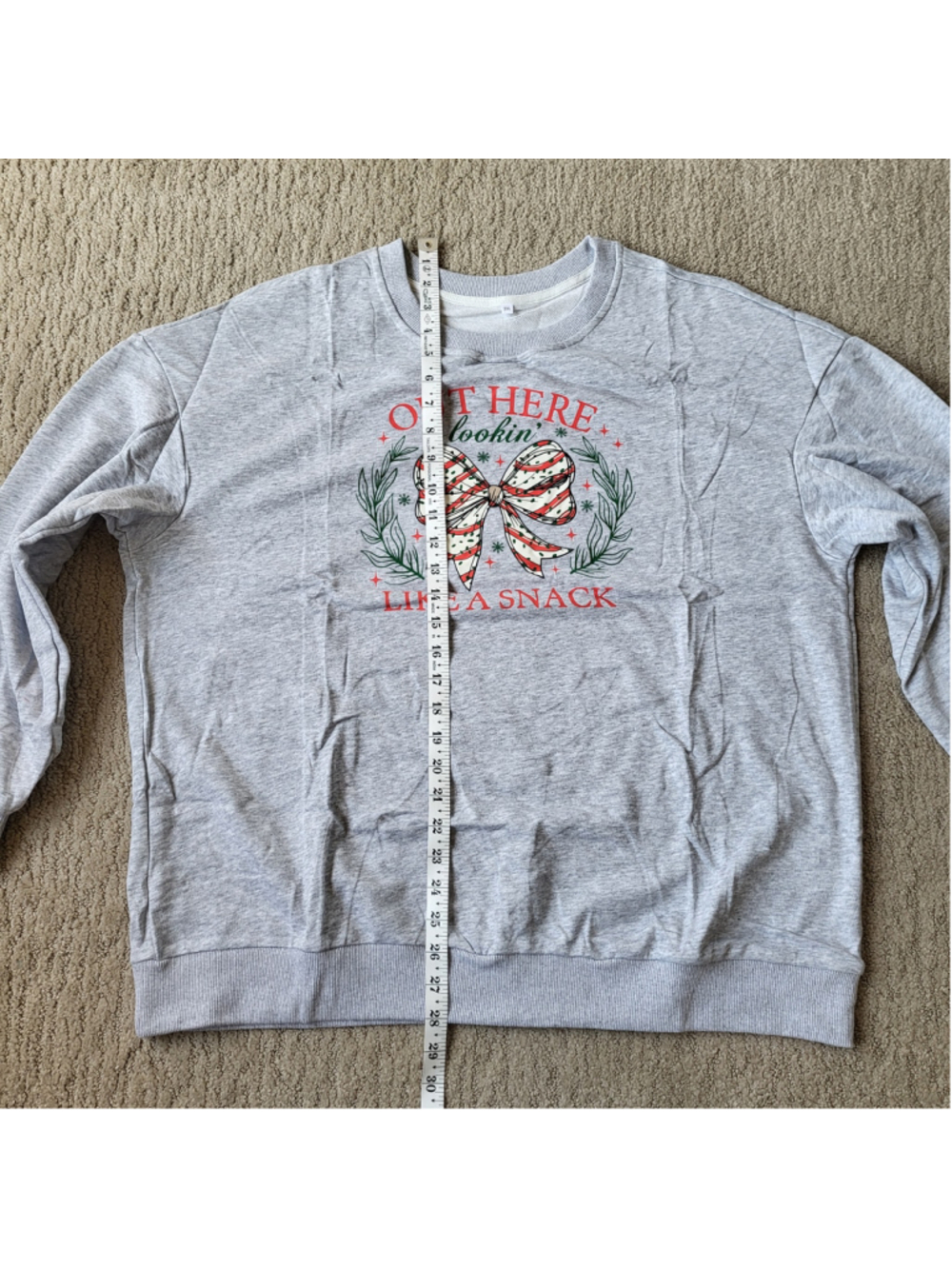 Women’s Plus Size Christmas Tree Bow Pullover Crewneck Sweatshirt –Size 2XL–NWOT - Picture 6 of 9